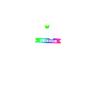 Best friends forever model negru pe tricou