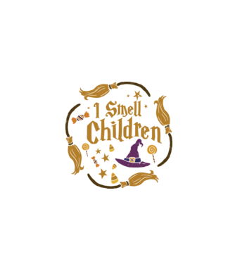 I smell children model negru pe tricou