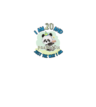 PANDASTIC 20 model alb pe tricou