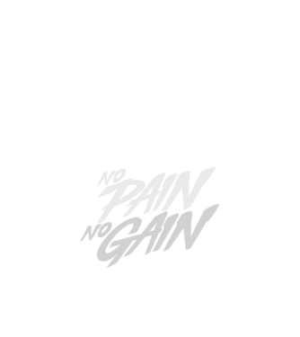 No Pain No Gain typography model negru pe tricou