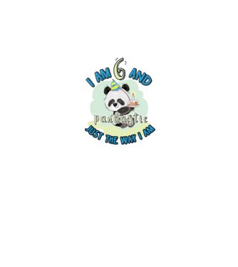 PANDASTIC 6 model alb pe tricou