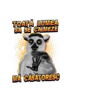 toată lumea - să se calmeze - mă căsătoresc model negru pe tricou