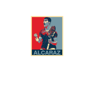 Carlos Alcaraz model negru pe tricou
