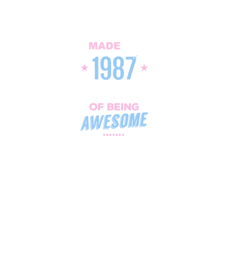 Made in - 1987 model verde pe tricou