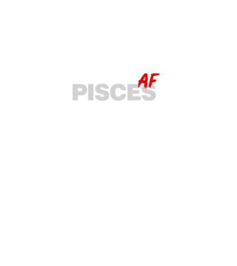 PISCES as fuck model negru pe tricou