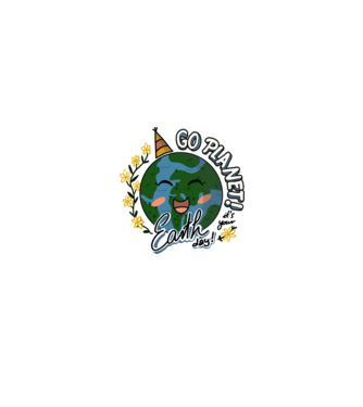 Go planet model alb/roșu pe tricou