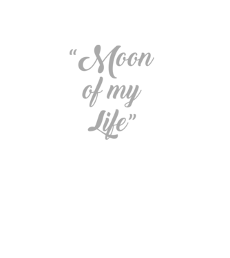 Moon of my life model negru pe tricou