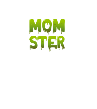 Momster model negru pe tricou