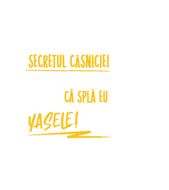 Secretul căsniciei sănătoase model negru pe tricou