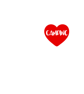 Camping heart model galben neon pe tricou