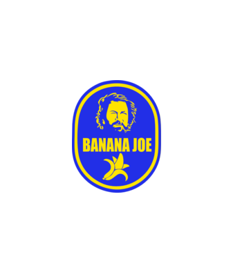 Banana Joe model alb pe tricou