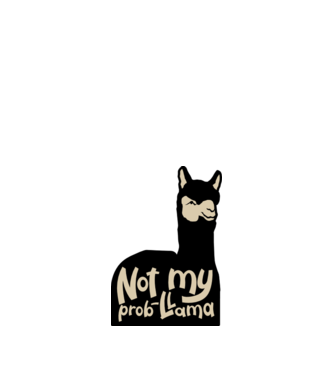 Not my problama model alb pe tricou