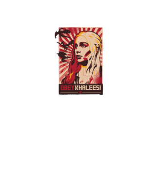Obey Khaleesi model negru pe tricou