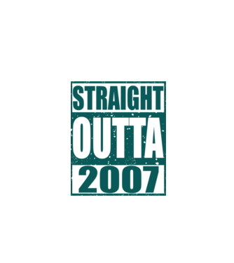 Straight Outta - 2007 model gri pe tricou