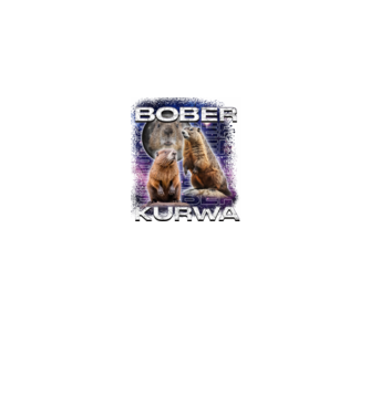 Bóber Kurwa universe model negru pe tricou