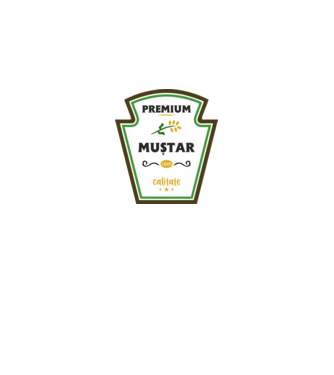 muștar premium - calitate model galben pe tricou