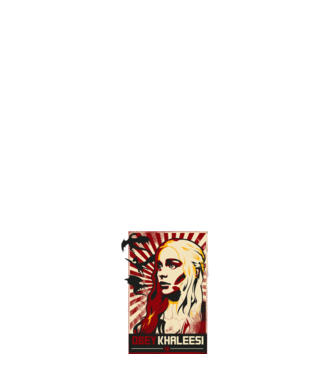 Obey Khaleesi model albastru închis pe tricou