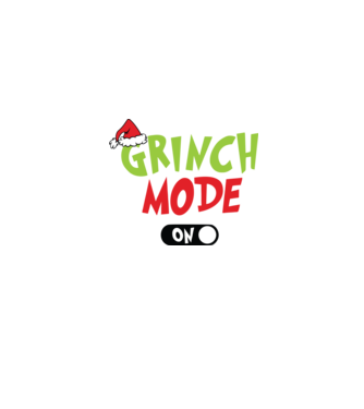 Grinch Mode model gri pe tricou