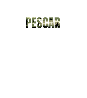 PESCAR model negru pe tricou