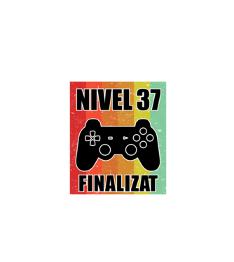 Nivel 37 finalizat model negru pe tricou