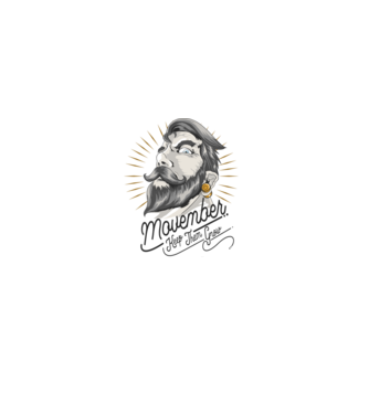 Movember Keep them grow No Shave November model alb pe tricou