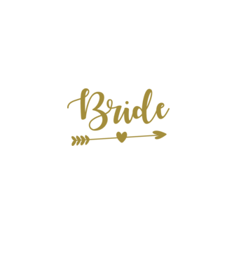 Bride model alb pe tricou