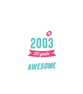 Made in 2003 model negru pe tricou