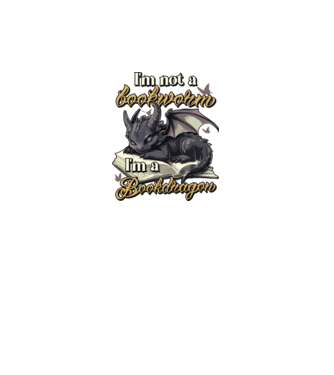 I am not a bookworm i am a bookdragon model negru pe tricou