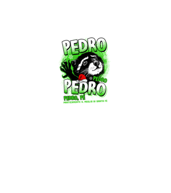 Pedro pedro christmas model negru pe tricou