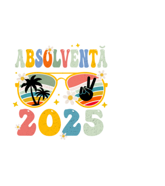 Absolventă 2025 model negru pe tricou