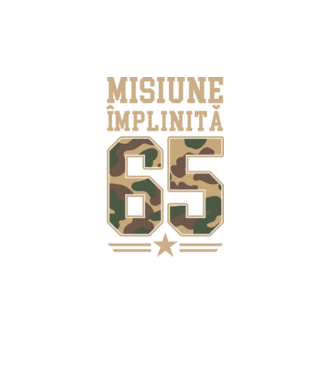 Misiune împlinită 65 model turcoaz pe tricou