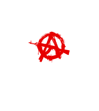 Akanarchy model alb pe tricou