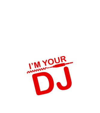 Im your DJ model negru pe tricou