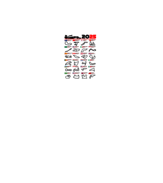F1 calendar 2025 model alb pe tricou