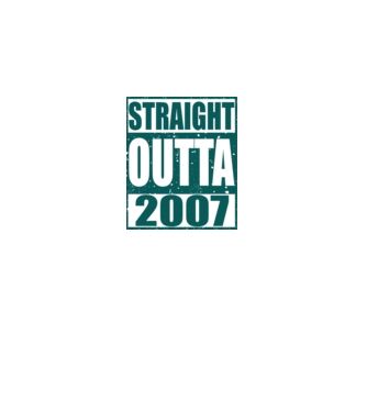 Straight Outta - 2007 model gri pe tricou