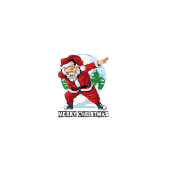 Santa merry christmas model alb pe tricou