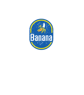 Banane carnaval model alb pe tricou