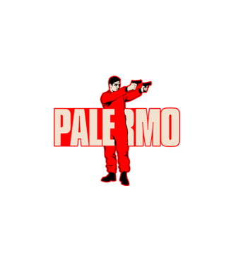 palermo la casa de papel model alb pe tricou