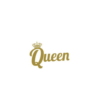 Nurse a title just above Queen model negru pe tricou