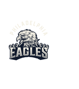 Philadelphia Eagles model albastru deschis pe tricou