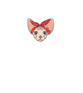 sphynx mom model turcoaz pe tricou