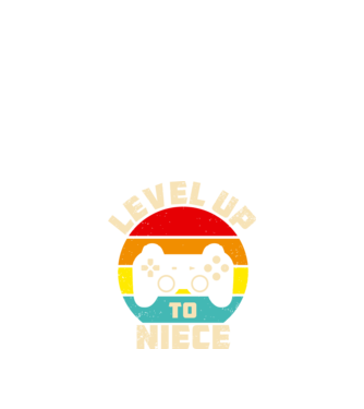 Level Up Niece model negru pe tricou