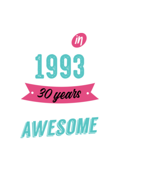 MADE IN 1993 model negru pe tricou
