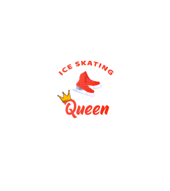 Ice skatin Queen model negru pe tricou