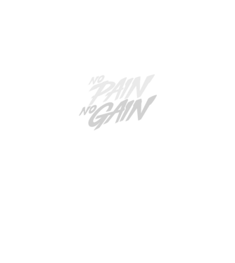 No Pain No Gain typography model negru pe tricou