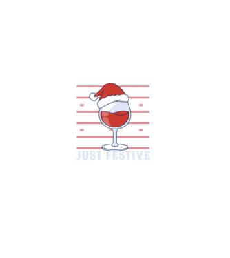 Not drunk just festive ugly sweater model negru pe tricou