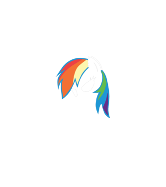 Rainbow Dash model albastru deschis pe tricou