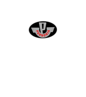 Logo Pannonia model alb pe tricou