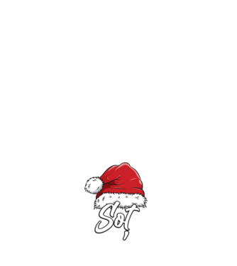 soț Santa Hat model negru pe tricou