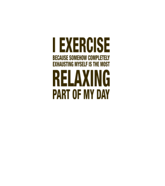 I exercise because model gri pe tricou